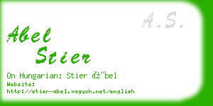 abel stier business card